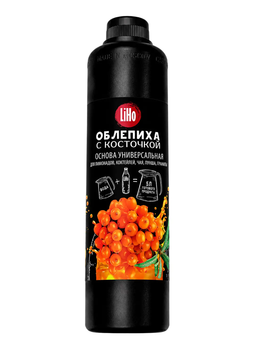 Основа для напитков LiHo “Облепиха, фрут” для лимонадов, ПЭТ 0,8 л