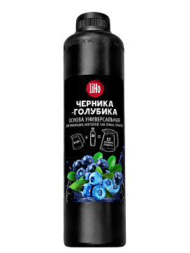 Основа для напитков LiHo “Черника-голубика” для лимонадов, ПЭТ 0,8 л
