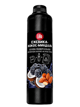 Основа для напитков LiHo “Ежевика кокос миндаль” для лимонадов, ПЭТ 0,8 л