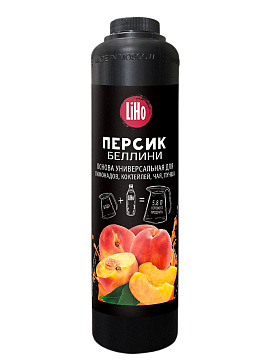 Основа для напитков LiHo “Персик Беллини” для лимонадов, ПЭТ 0,8 л