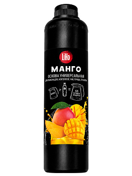 Основа для напитков LiHo “Манго” для лимонадов, ПЭТ 0,8 л