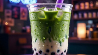 Bubble Tea «Черника-голубика-матча»