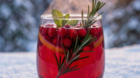 Согревающий напиток Клюква Мята